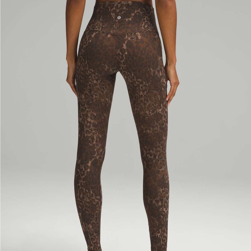 Brown Leopard Print Lulu Lemon Leggings
